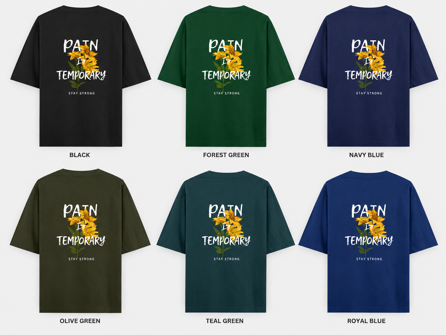 Pain is Temporary Premium Oversized T-Shirt