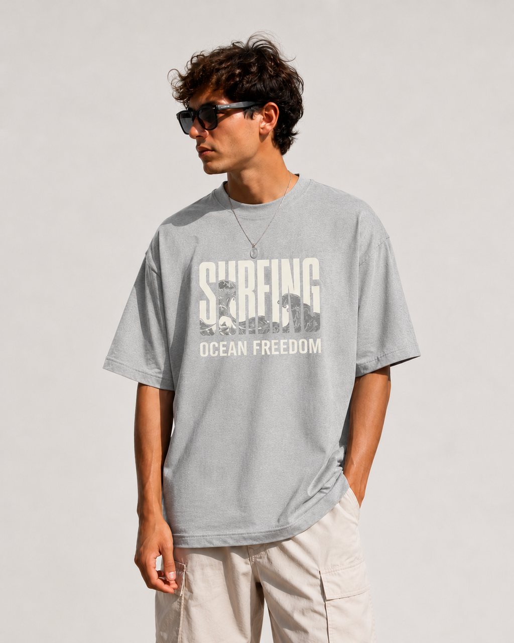 Sureing Ocean Freedom Premium Oversized T-Shirt