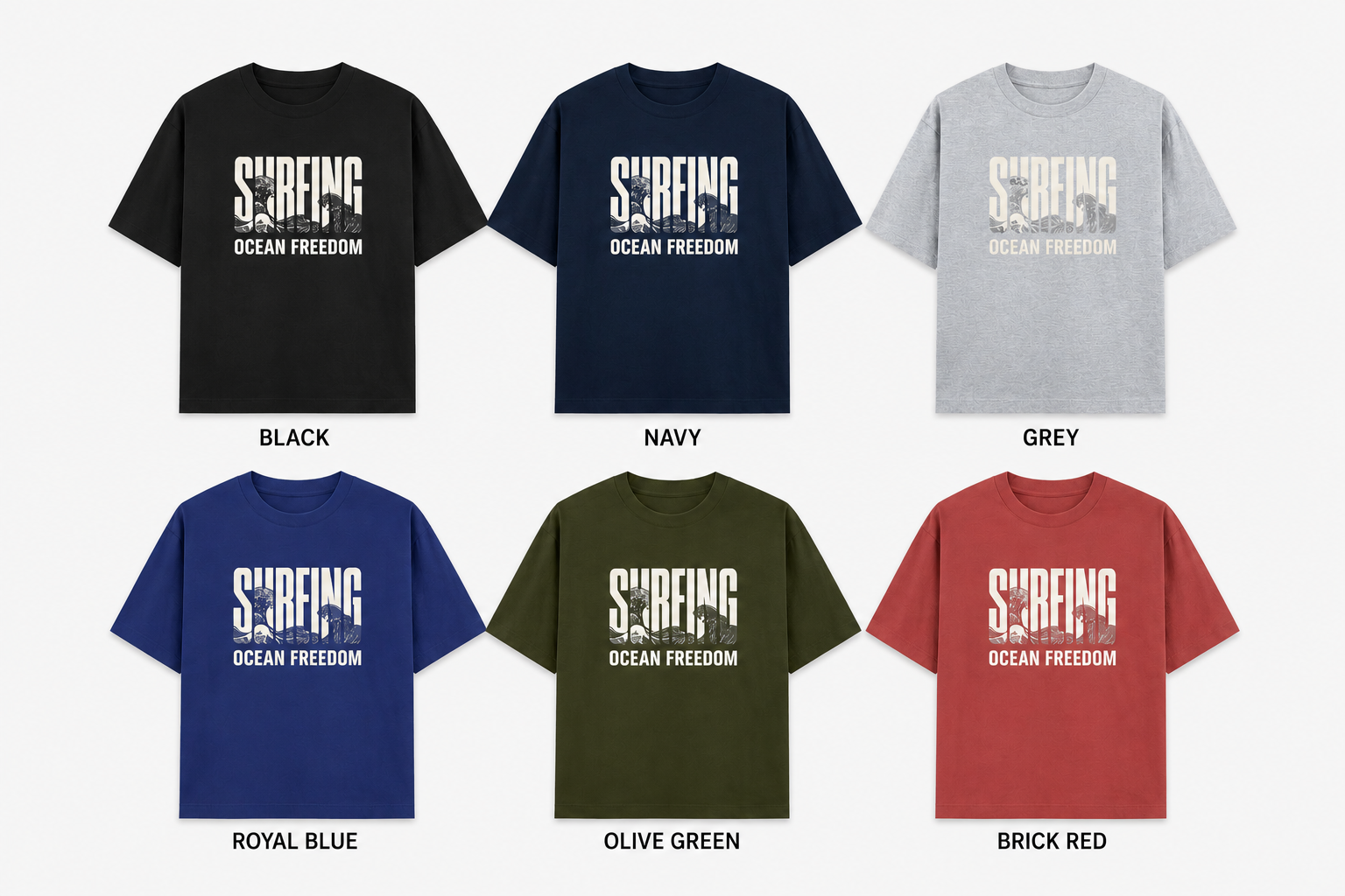 Sureing Ocean Freedom Premium Oversized T-Shirt